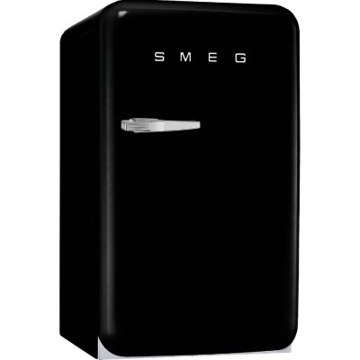 Smeg FAB10HRNE 55cm 'Retro Style' Home Bar Fridge and Icebox in Black with Right Hand Hinge Smeg FAB10HRNE 55cm 'Retro Style' Home Bar Fridge and Icebox in Black with Right Hand Hinge